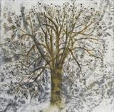 Horse Chestnut by Claire Meharg, Drawing, Frottage and walnut ink