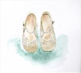 The Wedding Shoes by Claire Meharg, Drawing, Watercolour