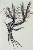 Tree Movement by Claire Meharg, Drawing, Charcoal and pencil on pergamenata